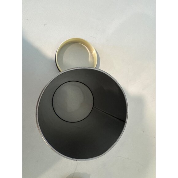 Vintage Teavana Tea Tin Canister Large 16 Oz Purple/Silver 8"x4" AirTight EMPTY - Picture 6 of 9